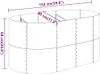 vidaXL Hochbeet Verzinkter Stahl 152x80x68 cm Grün Produktbild-Vorschau 6