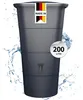 GARANTIA IBIZA serbatoio per acqua piovana quadrato 200 Anteprima dell’immagine prodotto 1