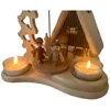 Zeidler Weihnachtspyramide Teelichtpyramide mit Räucherhaus Produktbild-Vorschau 9