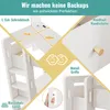 Merax Hochbett Kinderbett 90x200cm mit L-förmigem Produktbild-Vorschau 7