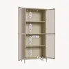 Vitrinekast 'Säkylä' met 2 deuren, staal, 180 x 80 x 35 cm, Productafbeelding-voorbeeld 4