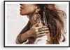 Gerahmtes Poster - Schwarzer Rahmen - Sand Frau Schmuck - Produktbild-Vorschau 1