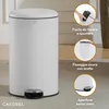CASABEL Pattumiera da Cucina Rotonda 50L, Inox Anteprima dell’immagine prodotto 6