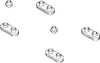 Several small, white, line-drawn objects are scattered across a white background. Anteprima dell’immagine prodotto