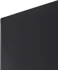 A close-up shot of the corner of a black electronic device, likely a TV, showing its sleek design and angled edge. Produktbild-Vorschau