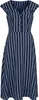 Voodoo Vixen Mittellanges Kleid Damen Stripe Wide Collar Produktbild-Vorschau 3