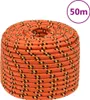 vidaXL Bootsseil Orange 14 mm 50 m Polipropylen Podgląd zdjęcia produktu 6