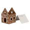 Clayre & Eef Teelichthalter Lebkuchenhaus 7x8x9 cm Braun Produktbild-Vorschau 2