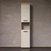 trendteam Bad Ivrea Hochschrank, Evoke Oak Melamin/Kaschmir Produktbild-Vorschau 5