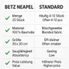 Betz 20 Stück Seiftücher NEAPEL 100% Baumwolle Größe 30x30 Produktbild-Vorschau 7