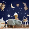 Muralo Selbstklebende Fototapete TIERE Sterne Planeten Produktbild-Vorschau 8