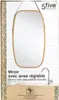 The image shows the packaging of an oval mirror with an adjustable handle, featuring a faucet illustration. Podgląd zdjęcia produktu