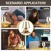 LED Tischlampe Gold Dimmbar USB Nachtlicht Deko Figur Produktbild-Vorschau 2