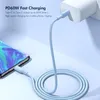 USB C Ladekabel 60W Schnellladung Nylon Datenkabel 2 Meter Produktbild-Vorschau 2