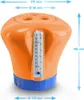 Pool Dosierschwimmer mit Thermometer orange Dosierer Produktbild-Vorschau 2