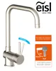 A kitchen faucet with marketing graphics explaining its features. Náhled obrázku produktu
