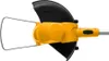 Close-up view of the head of a yellow and black string trimmer. Produktbild-Vorschau