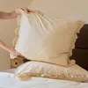 HOMLA MOISES Baumwollbettwäsche beige mit Spitze 160x200 + Produktbild-Vorschau 5