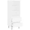 vidaXL Credenza bianca 40x36x110 cm Materiale a base di Anteprima dell’immagine prodotto 5