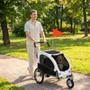PawHut 2-in-1 Hundeanhänger für Fahrrad Hundebuggy für Produktbild-Vorschau 8