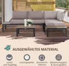 Outsunny 3-teiliges Gartenmöbel-Set Sofa Beistelltisch mit Produktbild-Vorschau 8