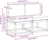 vidaXL 2 Stück Outdoor Mittelsofa Massivholz Akazie Weiß Produktbild-Vorschau 8