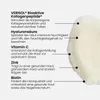 A close-up of a textured product with text annotations describing its benefits. Produktbild-Vorschau