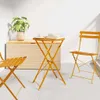 vidaXL Tavolino da bistrot Senf Ø 50 x 71 cm Acciaio Anteprima dell’immagine prodotto 2