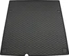 A black rubber car trunk mat with a hexagonal pattern. Produktbild-Vorschau
