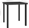 vidaXL Table de jardin noire 70x70x73 cm Poly rotin Voir les images du produit 3