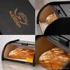 FALKENBERGER Brotkasten aus Holz Schwarz ca. 39x29x18cm Produktbild-Vorschau 5