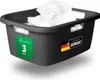 Novaliv 3-pack vasca lavanderia con 3 maniglie 25L Anteprima dell’immagine prodotto 5