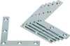 A set of L-shaped metal brackets on a white background. Produktbild-Vorschau