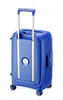 A blue Delsey Moncey cabin trolley is shown from the back on a white background. Anteprima dell’immagine prodotto