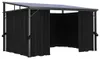 vidaXL Pavillon mit Vorhängen 405x294x244 cm Anthrazit Produktbild-Vorschau 4