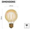 LED Lampe Vintage G95 / E27 / 4 W (40 W) / 470 lm / Warmweiß Náhľad obrázku produktu