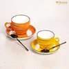 Wilmax Untertasse 15 cm Orange Porzellan WL-669336/B Produktbild-Vorschau 7