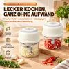 Elektrischer Knoblauchzerkleinerer, Mini Multizerkleinerer Produktbild-Vorschau 2