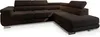A dark brown sectional sofa is shown against a white background. Produktbild-Vorschau