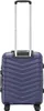 A front view of a navy blue suitcase with four wheels and a retractable handle. Náhľad obrázku produktu