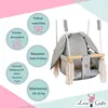 Love Gifts® Babyschaukel aus Holz hochwertig und geeignet Produktbild-Vorschau 5