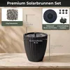 Solar Springbrunnen Premium Set mit Akku - anthrazit, Ø 39 Produktbild-Vorschau 3