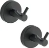 WENKO 2er Set Edelstahl Wand Haken Handtuch Halter Bad Produktbild-Vorschau 1