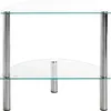 HAKU Beistelltisch chrom - Metall, Sicherheitsglas 5 mm, Produktbild-Vorschau 5