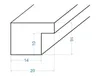 ITALIA - nero - Cornice A4 21x29,7 con passe partout 15x21 Anteprima dell’immagine prodotto 6