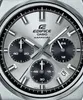 A close-up view of a Casio Edifice chronograph watch face. Voir les images du produit