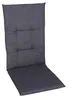 A dark gray chair cushion is shown against a white background. Produktbild-Vorschau