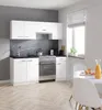 Küchenmöbel-Set weiß glänzend 5 Stück 180 cm Produktbild-Vorschau 3