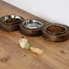 Skye Decor, demi-lune PET010EVL, couleur noyer, colliers Voir les images du produit 2