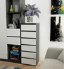 Kommode AKORD CL6 Graphitgrau 40 cm 6 Schubladen Front Weiß Produktbild-Vorschau 7